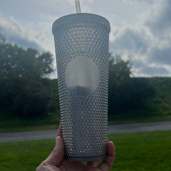 2022 Starbucks Korea New Year gray bling stud cold cup 24oz 710ml Grey - Picture 3 of 4